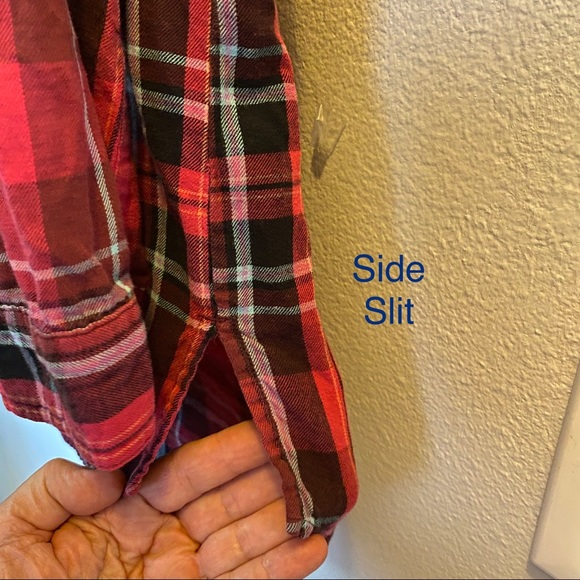 Old Navy Plaid Boyfriend Women’s Shirt - Picture 4 of 8